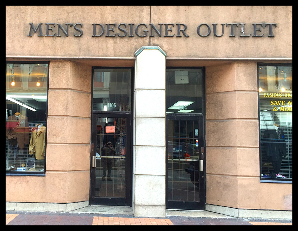 Fachadas de Lojas de Roupas Masculinas Men's Designer Outlet