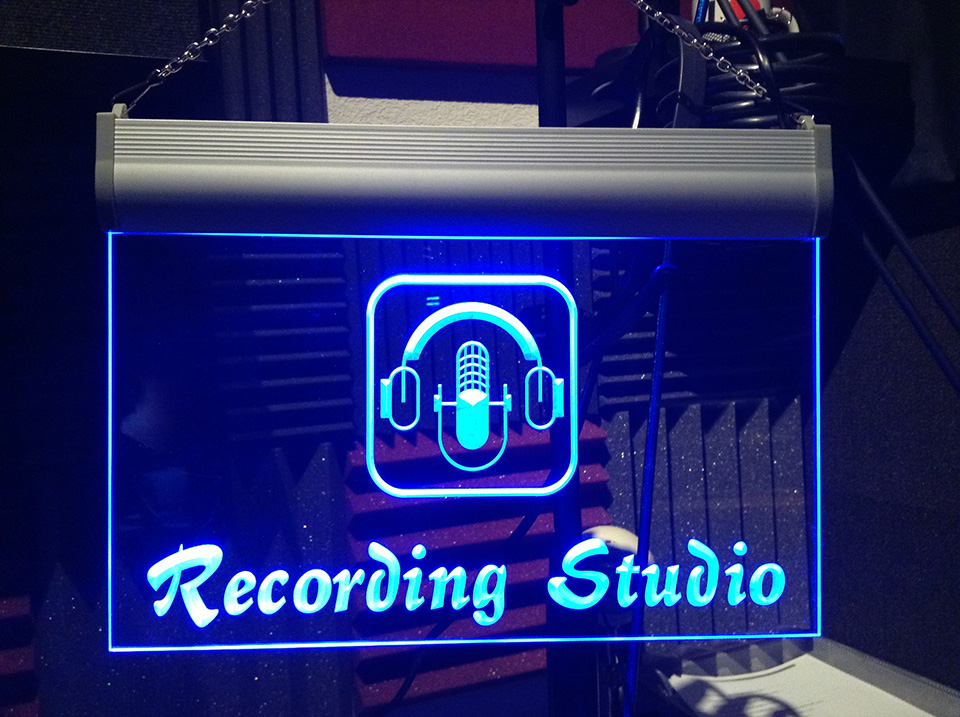 Letreiro de Led Recording Studio