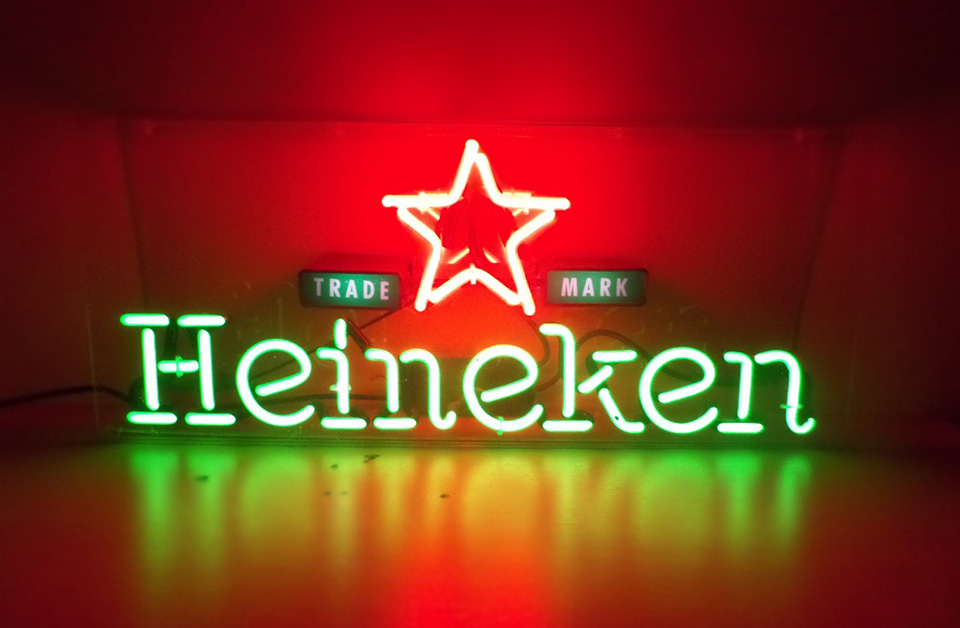Letreiro Luminoso Neon Heineken