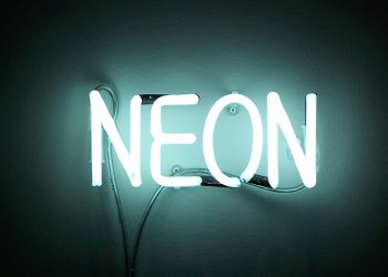 letreiro neon