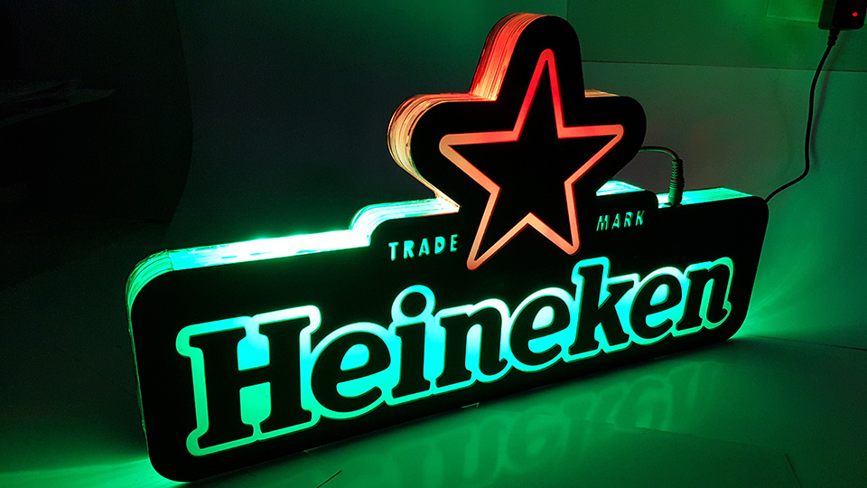 Painel Luminoso Heineken
